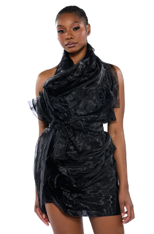 Curated collections of sophisticated women’s wear ISADORA BELTED HALTER NECK MINI DRESS Curated collections of sophisticated women’s wear ISADORA BELTED HALTER NECK MINI DRESS