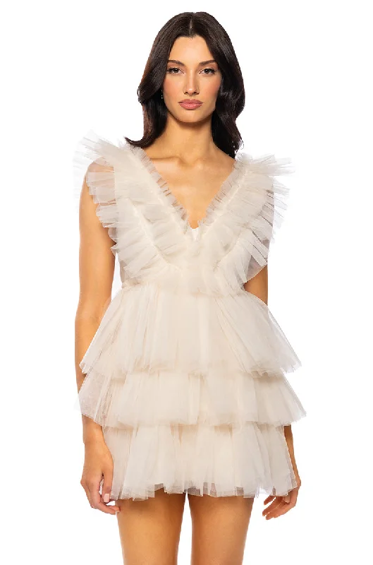 Chic and comfortable clothing for busy women   IN THE GARDEN TULLE MINI DRESS