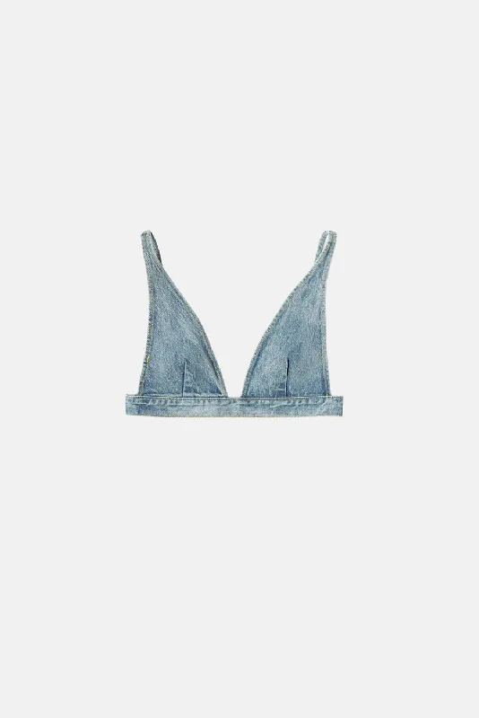 DENIM BRALETTE