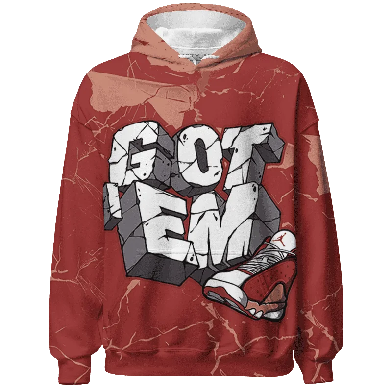 Elegant evening wear for special events   NastyJamz Dune Red 13s Hoodie Match Got Em 3D All-Over Print