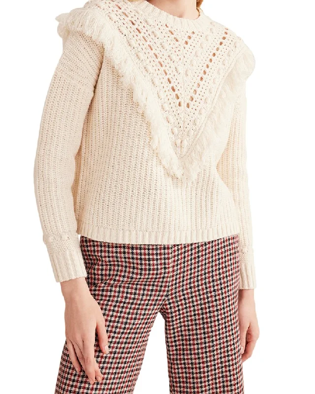 Premium quality women’s clothing at affordable prices   Boden Fringe Detail Ribbed Wool & Alpaca-Blend Jumper