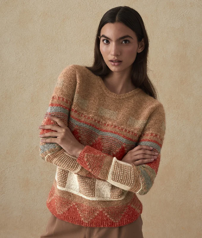 Geometric Intarsia Sweater