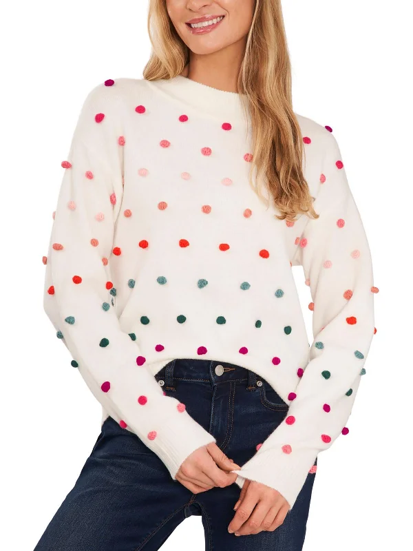 Comfortable yet fashionable women’s wear Womens Embellished Mock Neck Pullover Sweater Comfortable yet fashionable women’s wear Womens Embellished Mock Neck Pullover Sweater