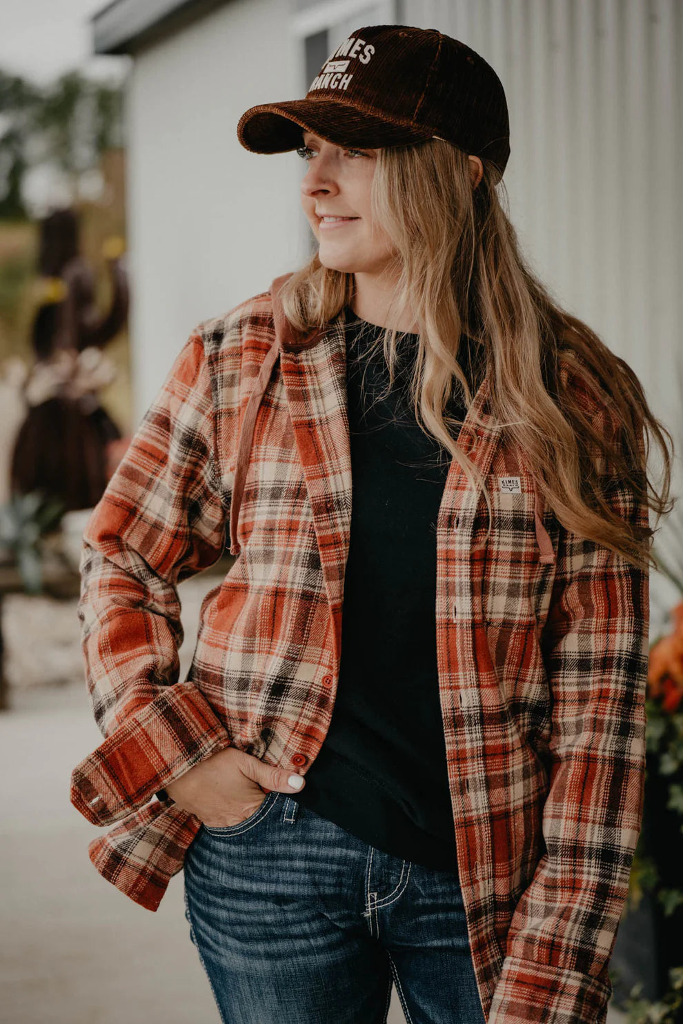 Fashion pieces that complement every woman’s style Kimes Ranch Women's Delano Burnt Orange Flannel Hoodie Fashion pieces that complement every woman’s style Kimes Ranch Women's Delano Burnt Orange Flannel Hoodie