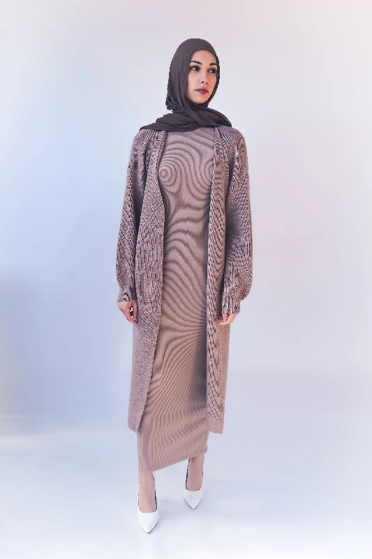 Express your style with fashionable women’s clothing   Neslihan Long Cardigan - Beige
